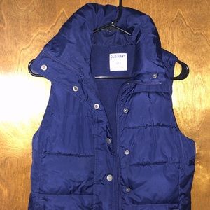 Navy Blue Puffer Vest - Old Navy